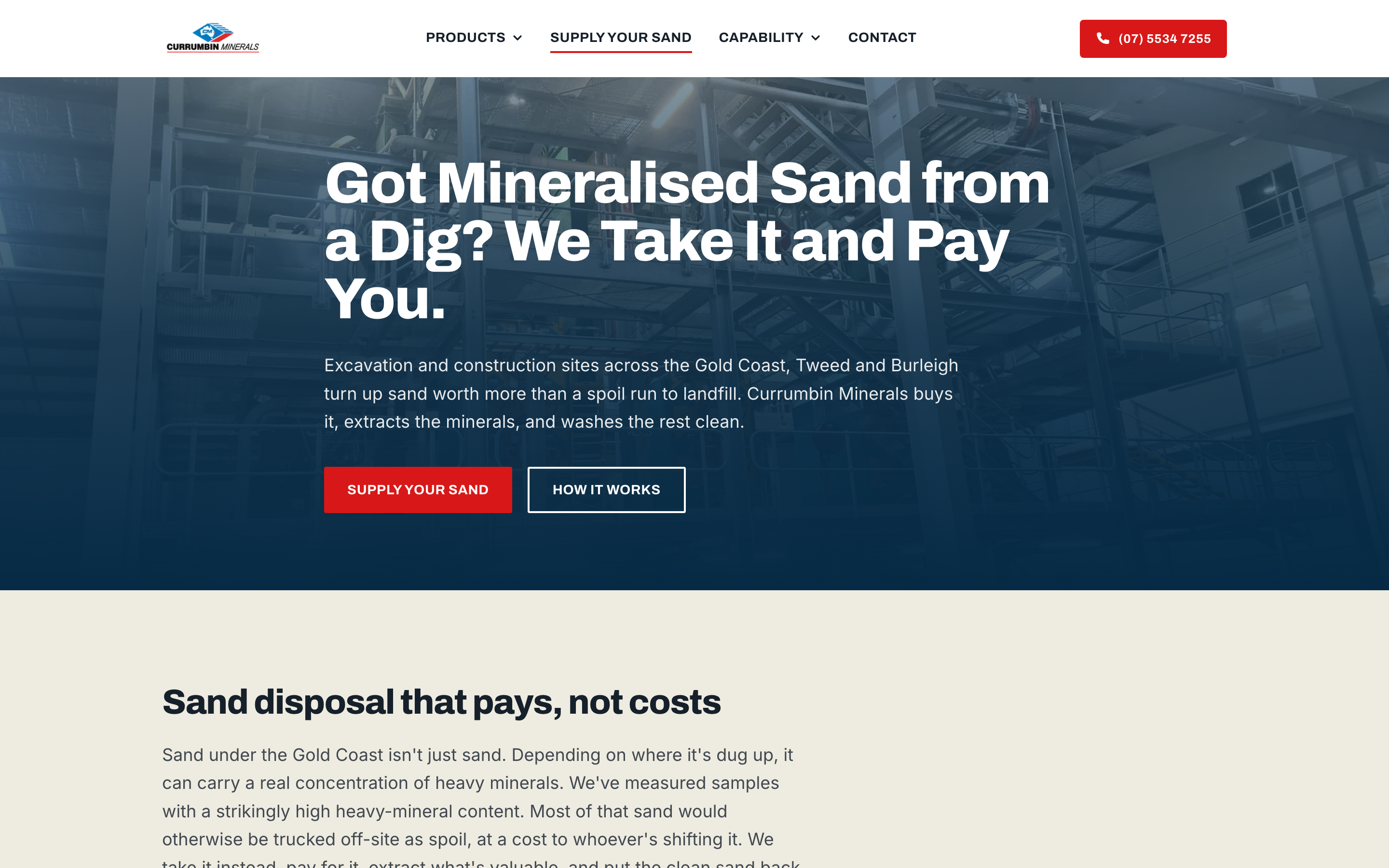 Supply your sand page